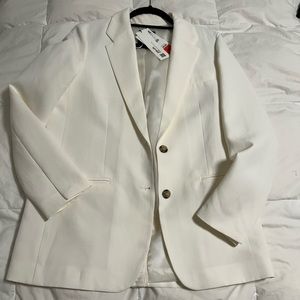 White Zara blazer